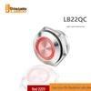 Lanbo Metal Tactile Push Button Switch, 16-22mm, High Current, Momentary, IP67, Lighted Reset.