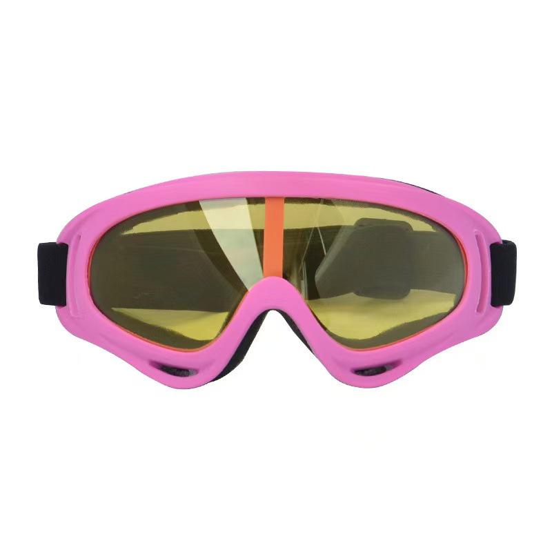 Pet Sunglasses for Dogs: Windproof, Anti-Fall-Off Glasses with Double Straps for Breeds Like Border Collie, Golden Retriever, Corgi, French Bulldog.
