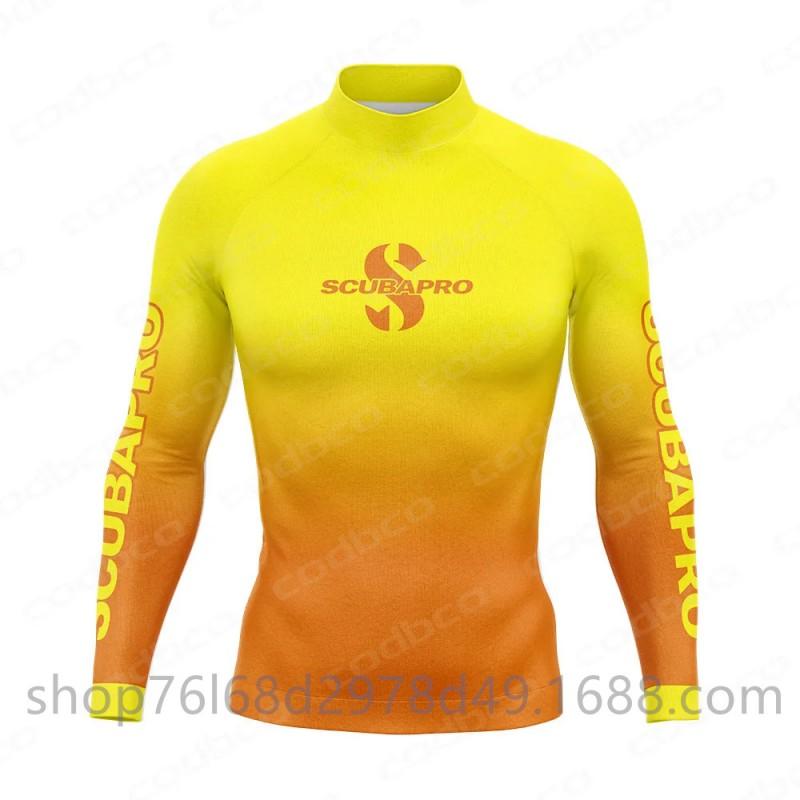 UV Protection Rash Guard Snorkeling Diving Surfing Quick Dry Long Sleeve Swimwear Unisex