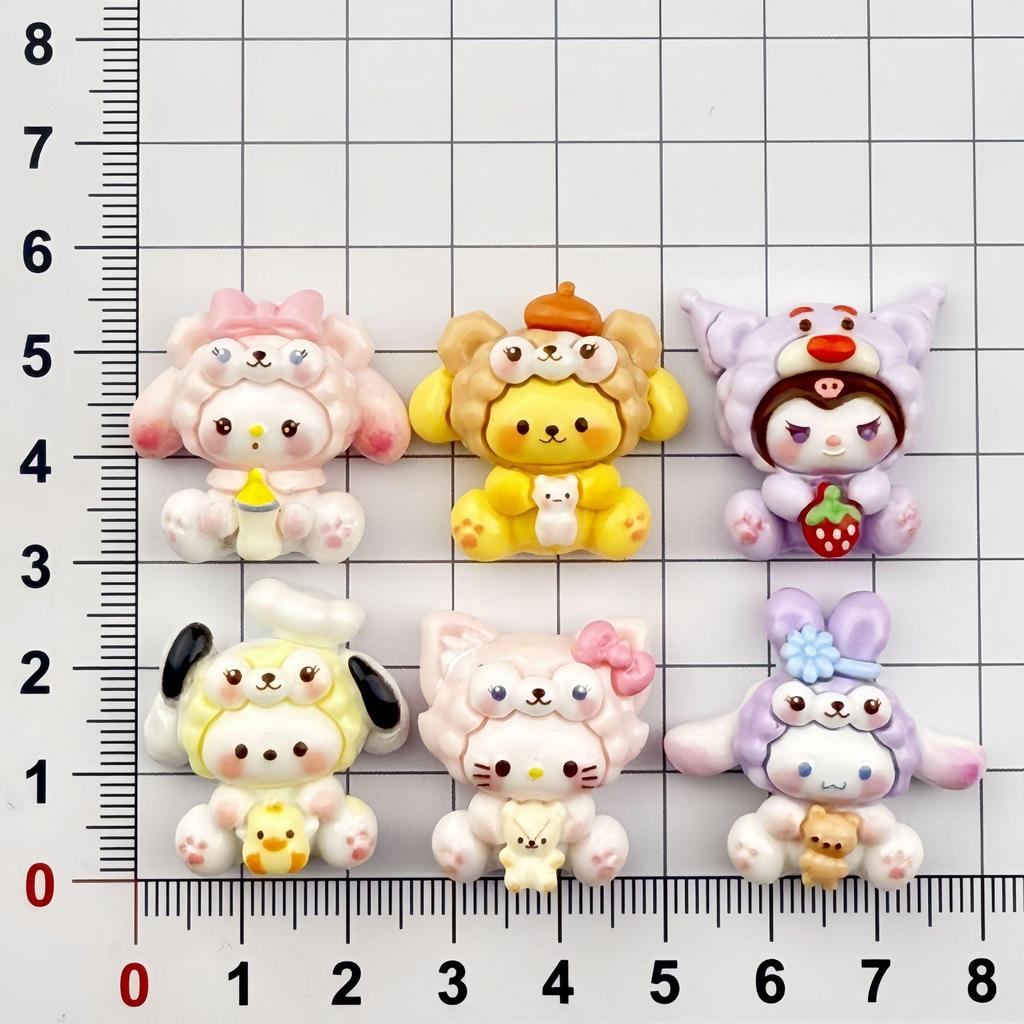 Soft Cute Cartoon Animal Resin Hair Clip & Magnet DIY Accessories