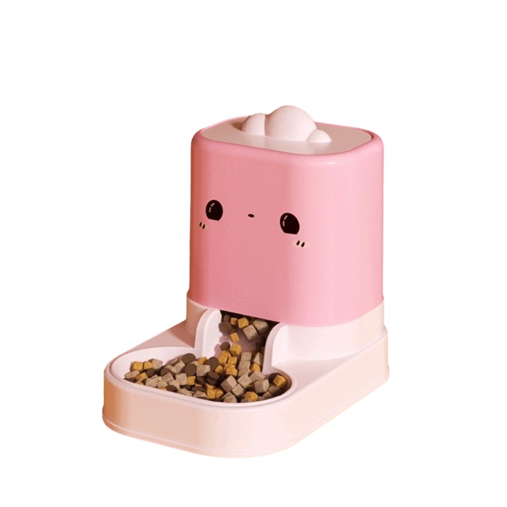 Anti Spill Cat Automatic Feeder Durable Dog Feeder Cute Cat Food Dispenser  for Cats and Dogs