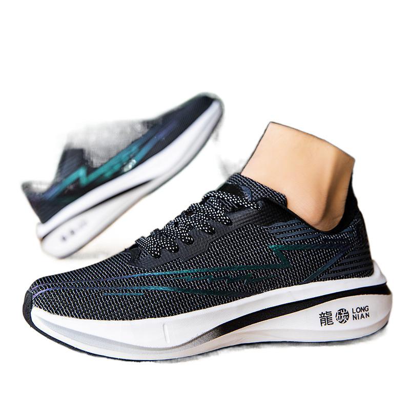 2025 Year of the Dragon new running shoes full palm carbon board racing shoes breathable mesh student running shoes youth sports shoes