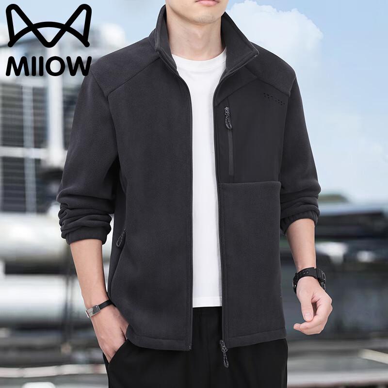 MiiOW Men's Spring/Fall Outdoor Fleece Jacket