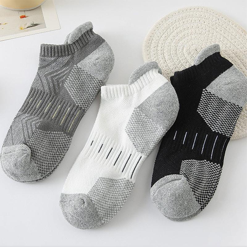 5/10 Pairs/Lot Men's Sport Socks Breathable Outdoor Running buffer Basketball Socks Cotton Training Short Tube Socks For Men