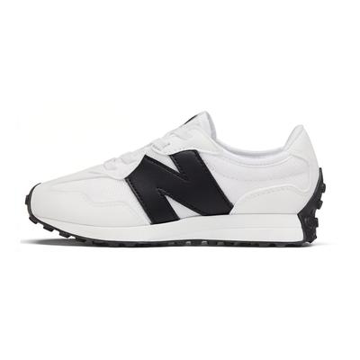 327 Sznurowane Bungee Małe Dziecko Białe Czarne Dziecięce Sneakersy PH327CWB