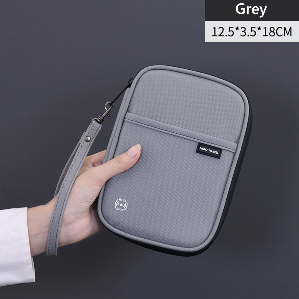 

simple RFID Blocking Passport Holder Portable Waterproof ID Credit Cards Bag Anti-Theft Passport Bag Travel Essentials