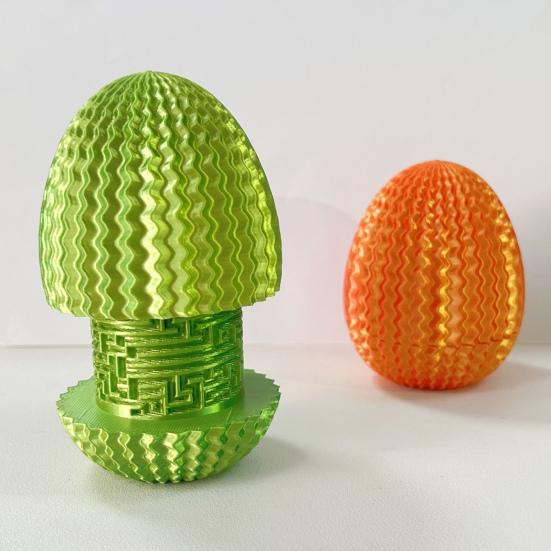 Uovo Labirinto Stampato in 3D Giocattolo Antistress Educativo Contenitore Scatola Portaoggetti Uovo Labirinto Giocattolo Fidget Decorazione Pasquale Casa Ufficio