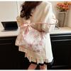 Women's Bag Light Butterfly Print Underarm Bag Artistic Style Single-shoulder Bag Pink Color Simple Funny Fashi Kawaii Girls