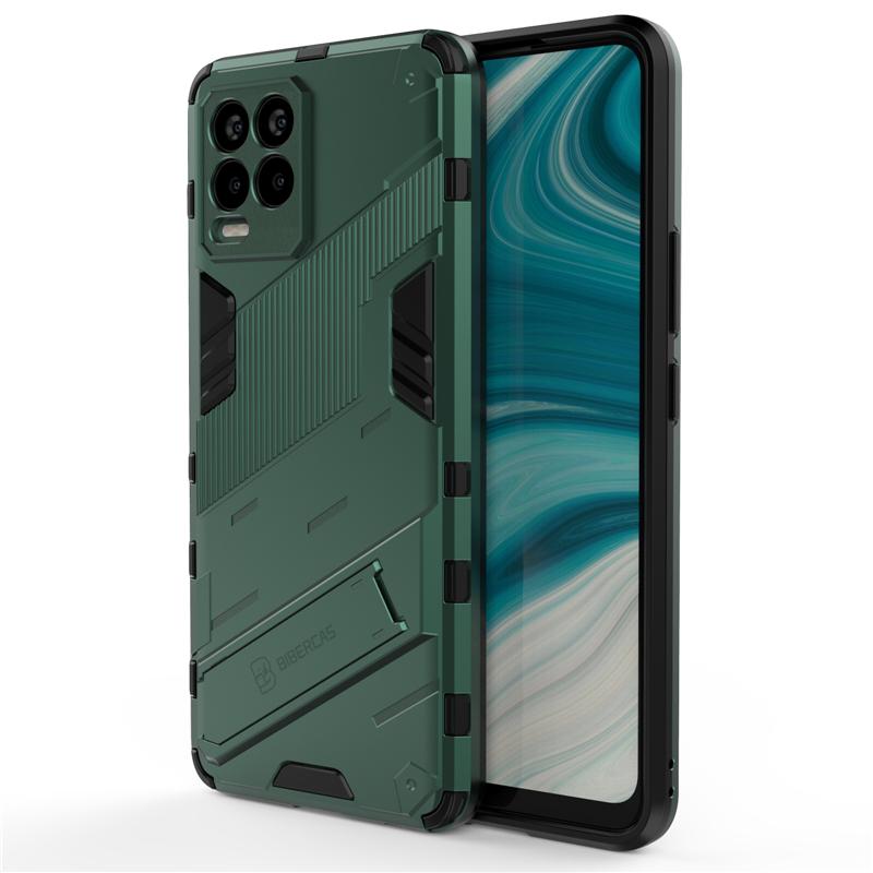 Twarda Zbroja Tylna Pokrywa Dla Oppo Realme 8 Pro Etui Uchwyt na Telefon Bumper Pełna Pokrywa Dla Realme 8 Pro Etui Dla Realme 8 Real Me 8 Pro