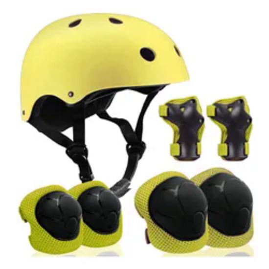 

Детский велосипедный шлем для скейтборда, налокотники, наколенники, комплект защитного снаряжения для маленьких мальчиков и девочек