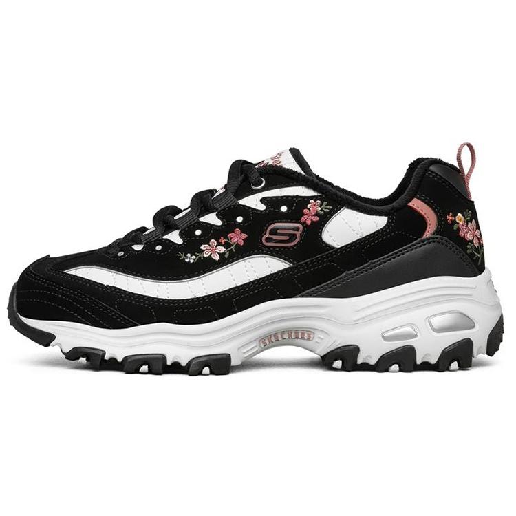 (WMNS) Skechers D lites 1.0 Black Floral Women s 66666325-BLK EU 35