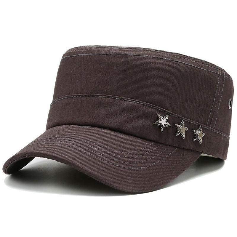 Pălărie șapcă de bărbați versiune coreeană val pălărie cu calotă plată primăvară și toamnă în aer liber șapcă de baseball pălărie militară pălărie de soare iarnă