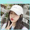 Letter Youthful White Embroidered Baseball Cap Timeless Cotton Design For Wear Everyday