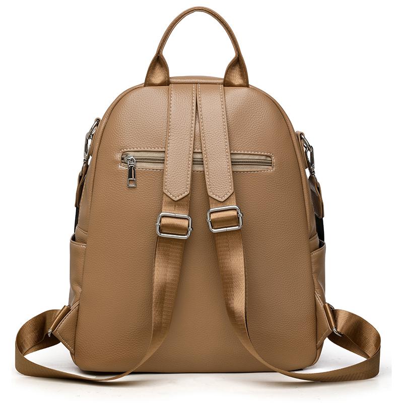 Women's Soft Leather Backpack Commuter Backpack Multifunctional Shoulder Bag