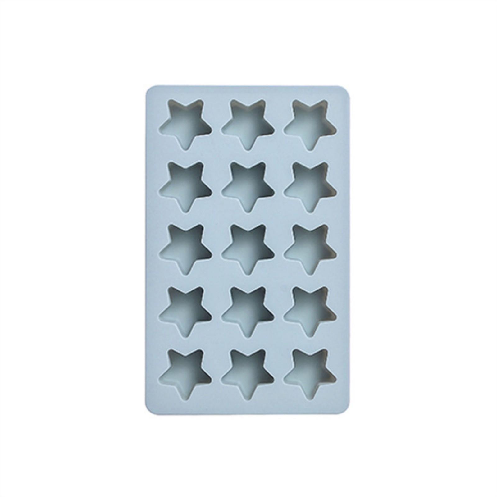 

Star Shaped Silicone Freezer Tray, Flexible Molds For Drinks & Cocktails One Size