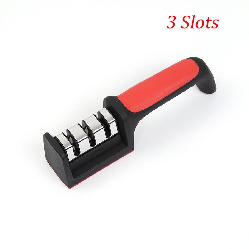 Quick Handheld Knife Sharpener Multi-function 4 Stages Type Sharpening Tool Stainless Steel Sharpening Stone For Kitchen