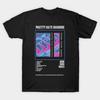 Herren Schwarzes Print-T-Shirt Nine Inch Nails - Pretty Hate Machine || Album-Tracklist || No-Cut Transferpapier-Print Baumwoll-T-Shirt