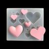 Creative Lovely Heart Shape Baking Tools Silicone Mold Epoxy Resin DIY Jewelry Tools Kitchen Cake Baking Chocolate Mold Tools
