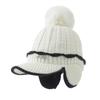 New Fleece Thickened Knitted Cap Women's Autumn and Winter Ear Bag Warm Wool Baseball Cap