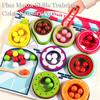 Children Fruit Sensory Sorter Montessori Toys Clip Beads Learning Color Shape Fine Motor Skills Educational Games Wooden Toys