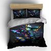 Colorful Butterfly Decor bedding Set Multiple sizes kid's and adults' bedroom Exquisite 3PC bedding set gift