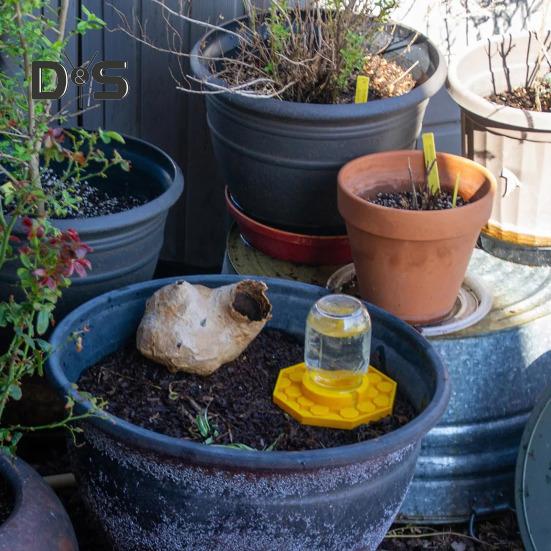 Bievanningsfat Hage Biefôringsskål for Mason-glass 3D-printet Biedrikkestasjon Birøktverktøy for Bikube Bigårdstilbehør