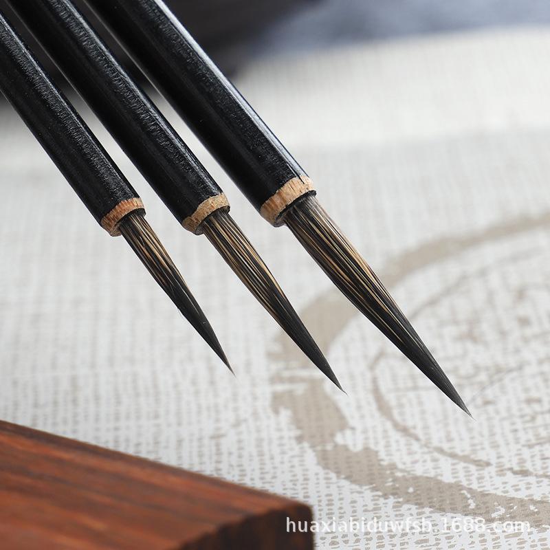 Calligraphy and Painting Brush: Fine Brush for Chinese Painting, Regular Script Calligraphy, and Detailed Artwork in Various Sizes.