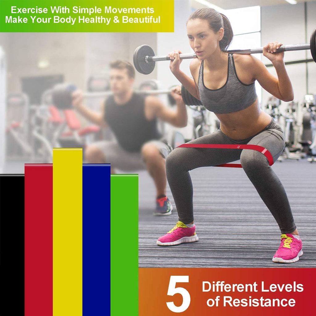 Training Resistance Bands Yoga Gym Fitness Gum Pull Up Assist Rubber Band Crossfit Exercise Home Workout Equipment