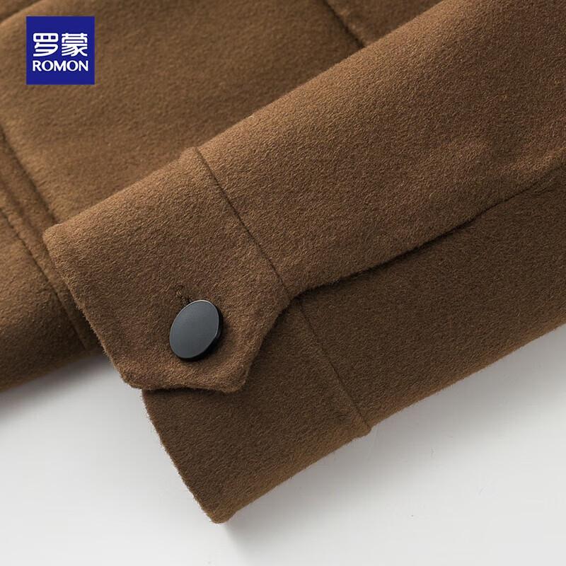 Men's Lamb Wool Double-faced Short Woolen Coat