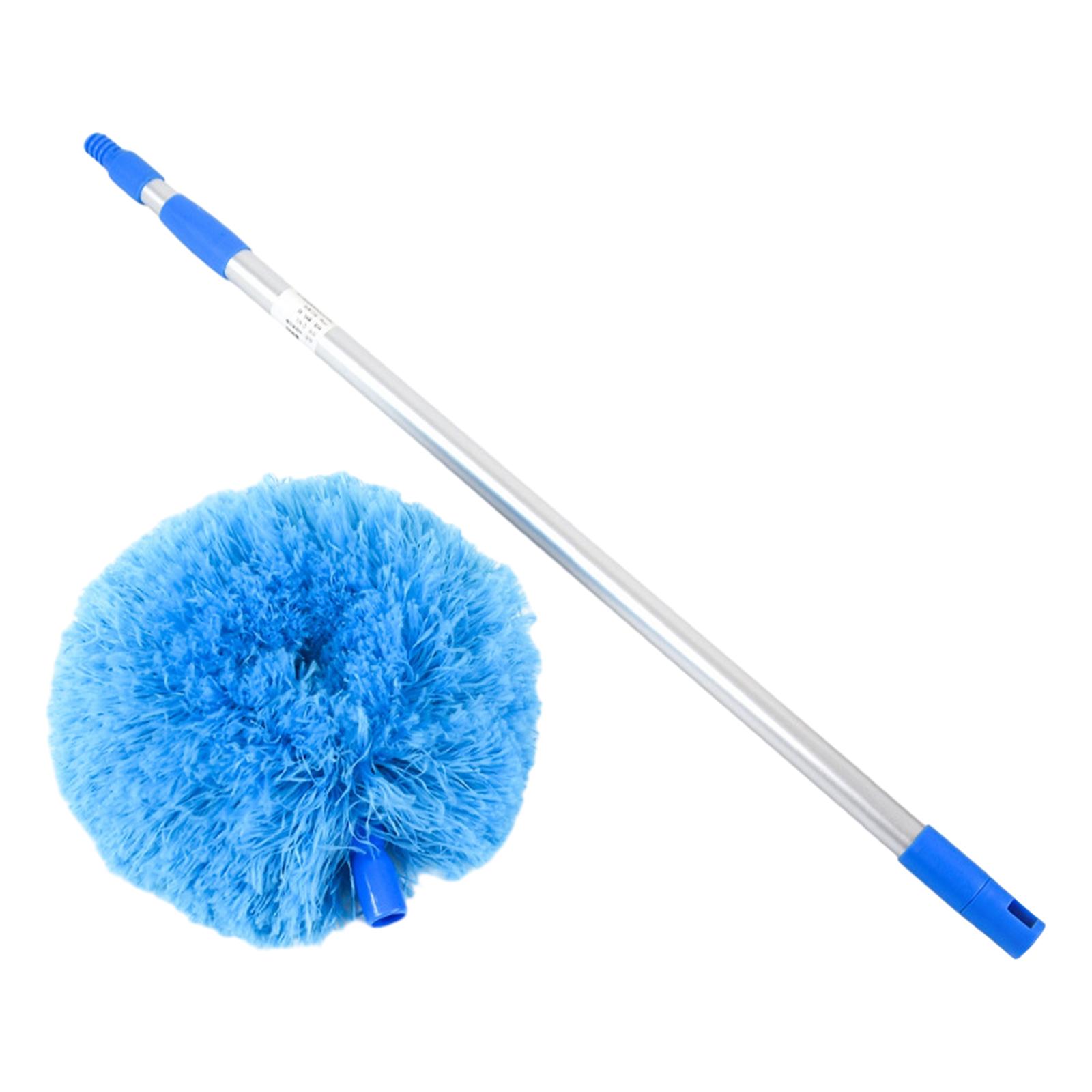 Microfiber Duster for High Ceilings Long Duster Cleaning Tool Home Feather Duster Retractable Pole for Cobweb Furniture Fan