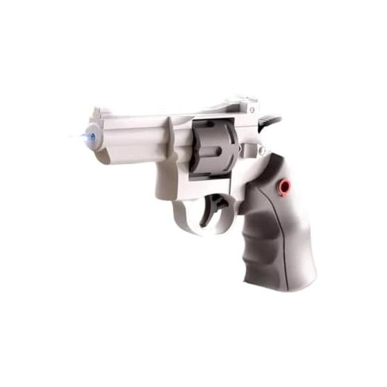 [AiO JAPAN] Water Gun Revolver Type Cylinder Rotation 4 Colors Water Gun Water Play (Gray)