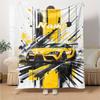 Custom Name Racing Theme Printed Blanket - Perfect for Couch, Bed, Travel & Outdoor Use | Machine Washable, Cozy & Durable.
