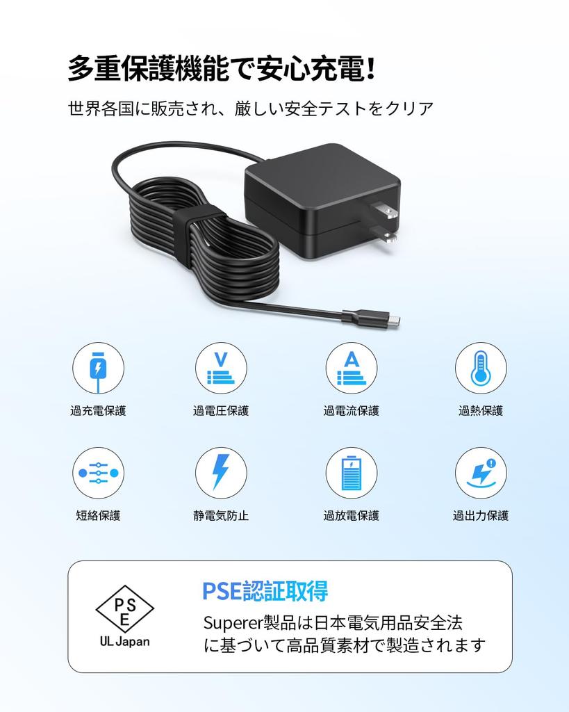 PD 45W Fast Charger Compatible with Acer Chromebook R752 R753 C871 PSE Certified 20V AC PC Power Adapter Type-C R752T-G2 R752T-G2/E R752TN-G2,