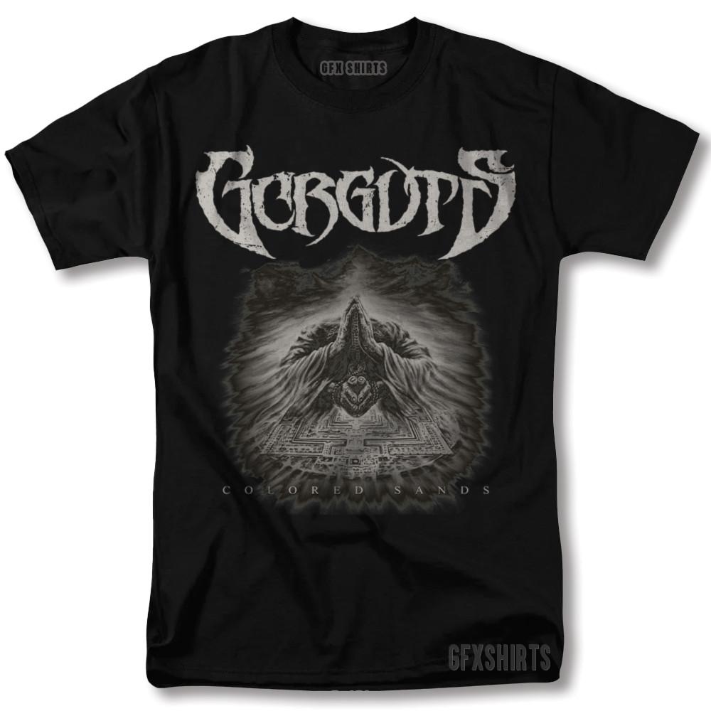 Gorguts Цветные Пески Футболка Рок Смертельный Металл Концерт Винтажный Графический Дизайн Футболка Унисекс Футболка M
