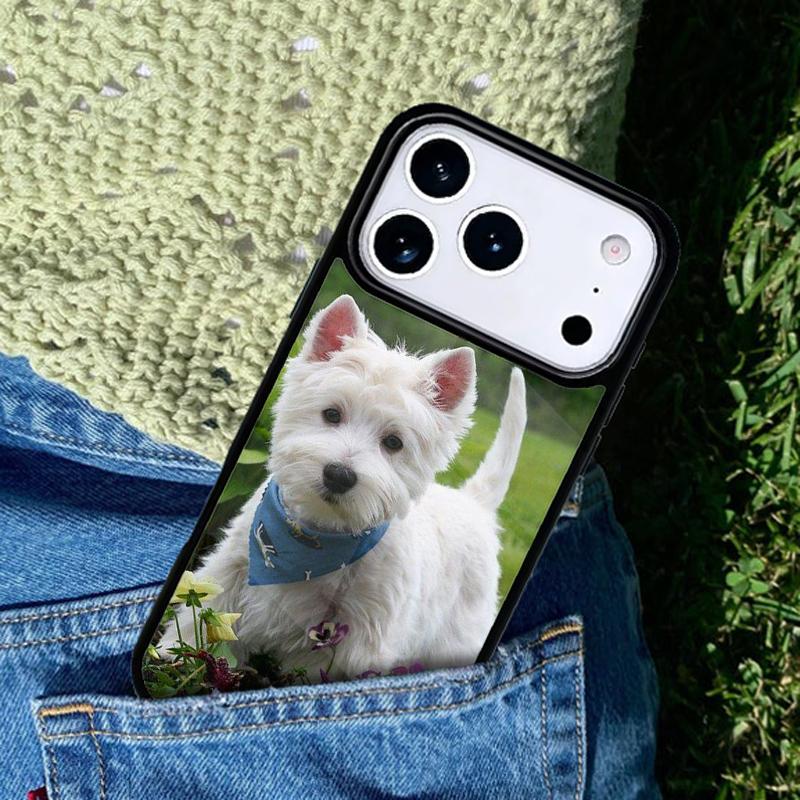 Maltese West Highland Terrier Dog Mobile Phone Case Compatible with IPhone 17 16 15 14 13 12 11Pro Max 17 Air Cover