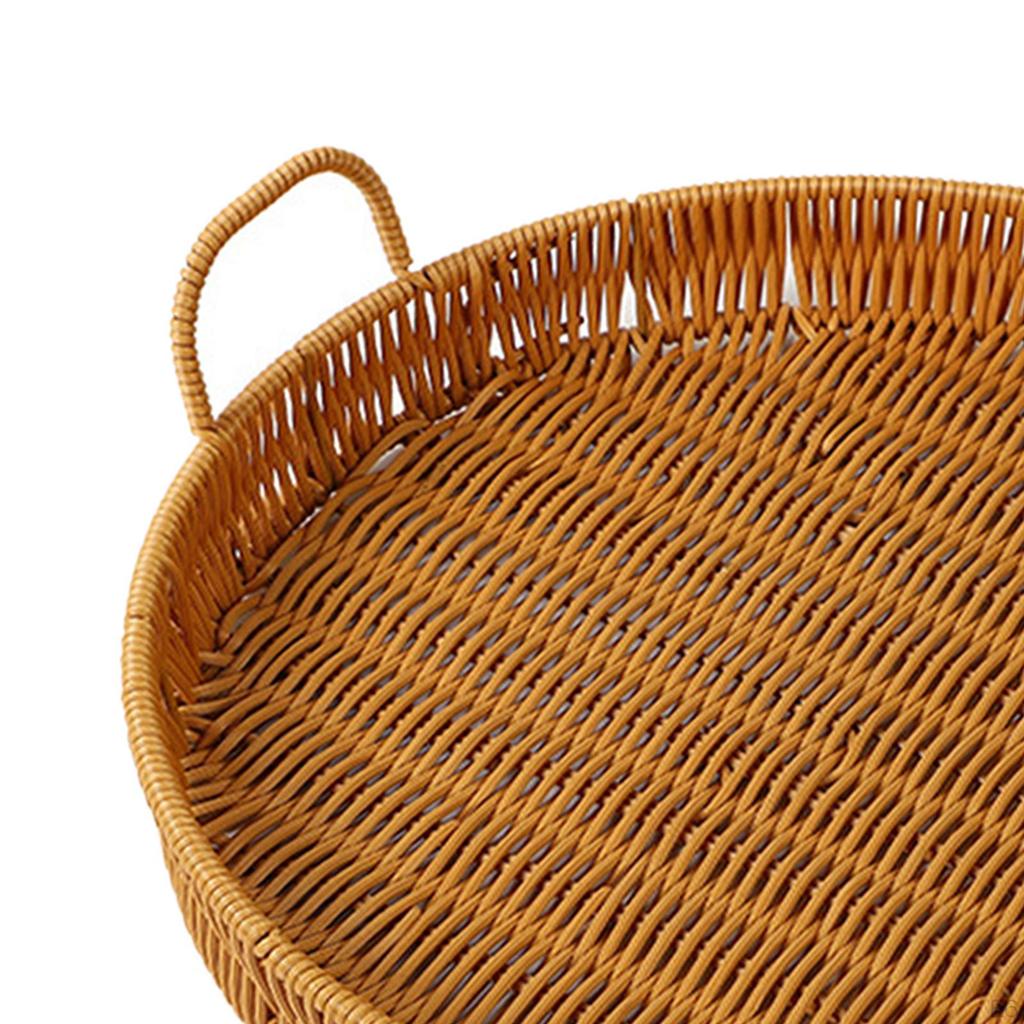 Elegant Handwoven Serving Tray for Home Kitchen Decor