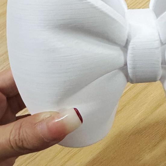 Držák na zubní kartáček s mašlí 3D tištěný Růžová Bílá Mašlička Organizér na zubní kartáček a pastu Dekorace do koupelny Multifunkční krabička na pera