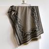 Winter Warm Reversible Faux Cashmere Blanket Scarf Ladies Retro Luxe Baroque Paisley Ornate Medallion Large Coat Shawl Wrap