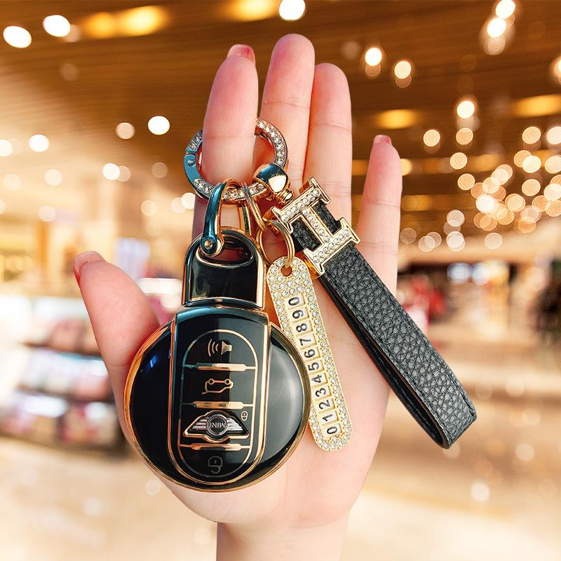 Applicable BMW mini key set New countryman bag cooper one mini clubman shell ring women