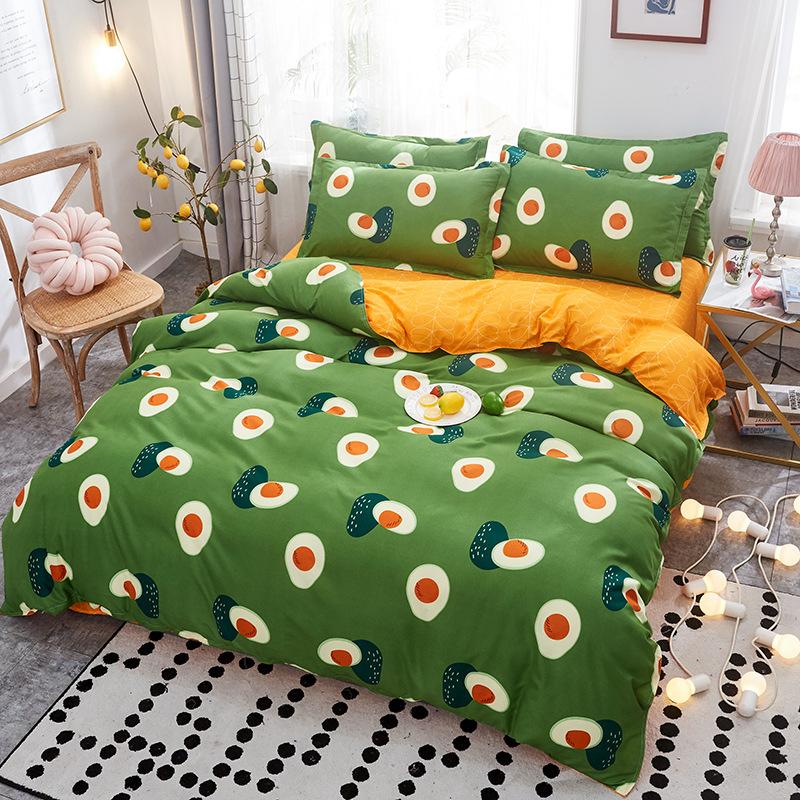 Cute Cartoon Print Duvet Cover 220x240 Lovely Pattern Adults Kids Quilt Cover AB Double-sided Comforter Covers No Pillow Cases