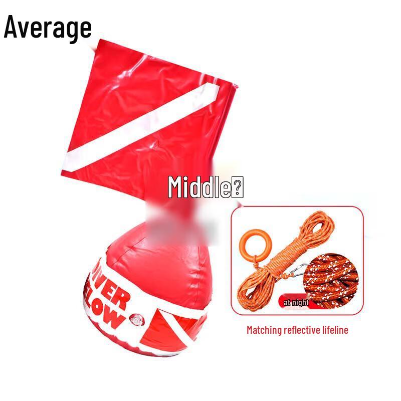 Inflatable Sea Rescue Buoy with Warning Flag