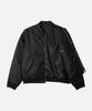 Draw Fit Crop Padded Flight Blouson Jacket [Black]