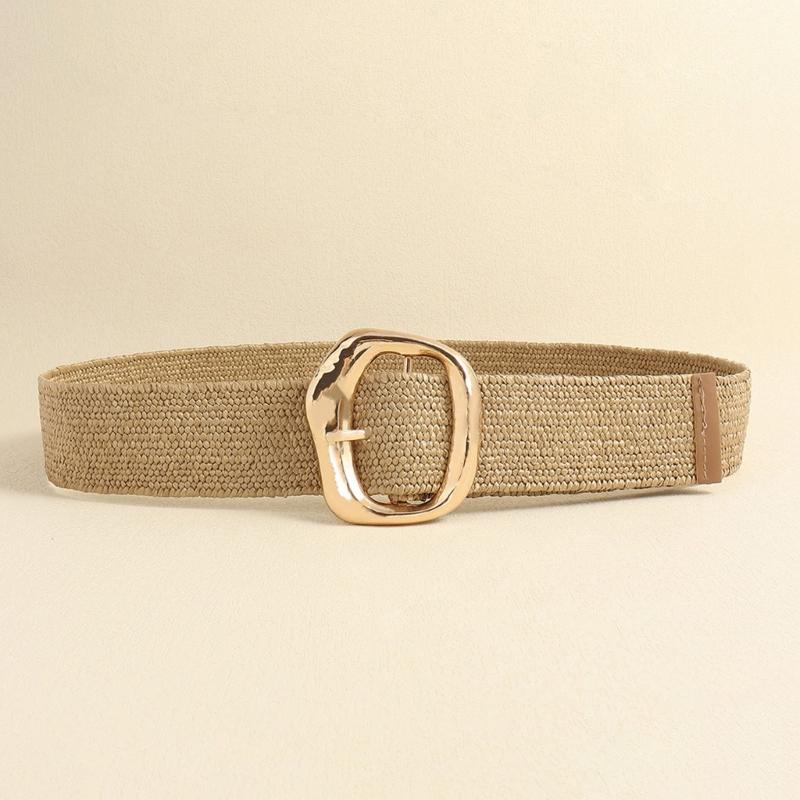 Woven Linen Women Waist Belt Fashion Waist Accessory for Skirts Dresses Bohemian Styles Waist Decoration for Festival