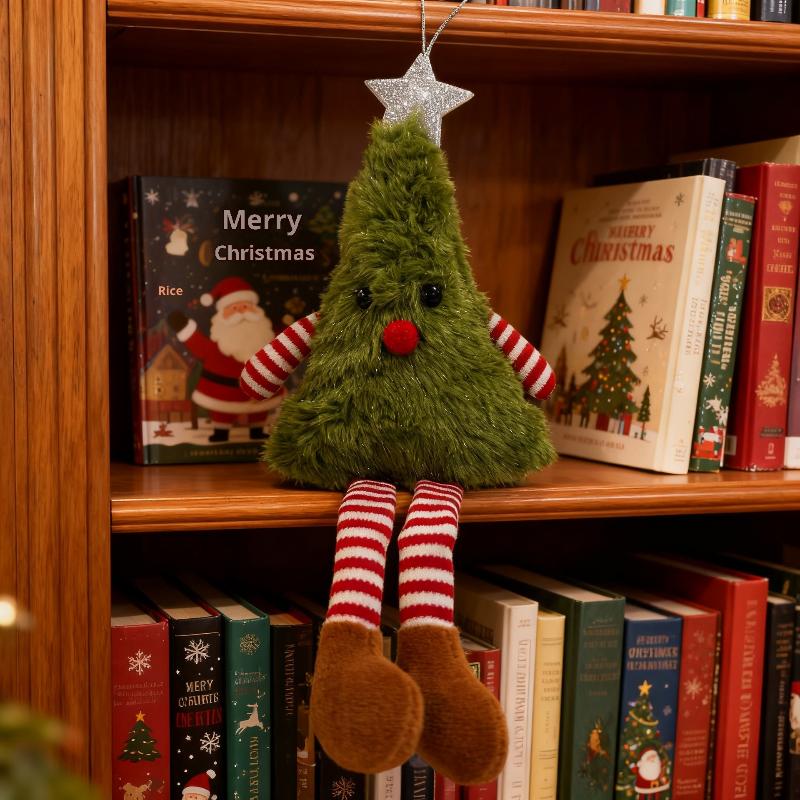 1Pc Christmas Cute Plush Christmas Tree Doll Decorations Home Party Doll Decoration Festival Ornaments And Gifts