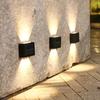 Solar LED Outdoor Light Solar Lighting Sensor Lamp Streetlights Exterior Garden Decoration Garland Waterproof Solar Wall Light