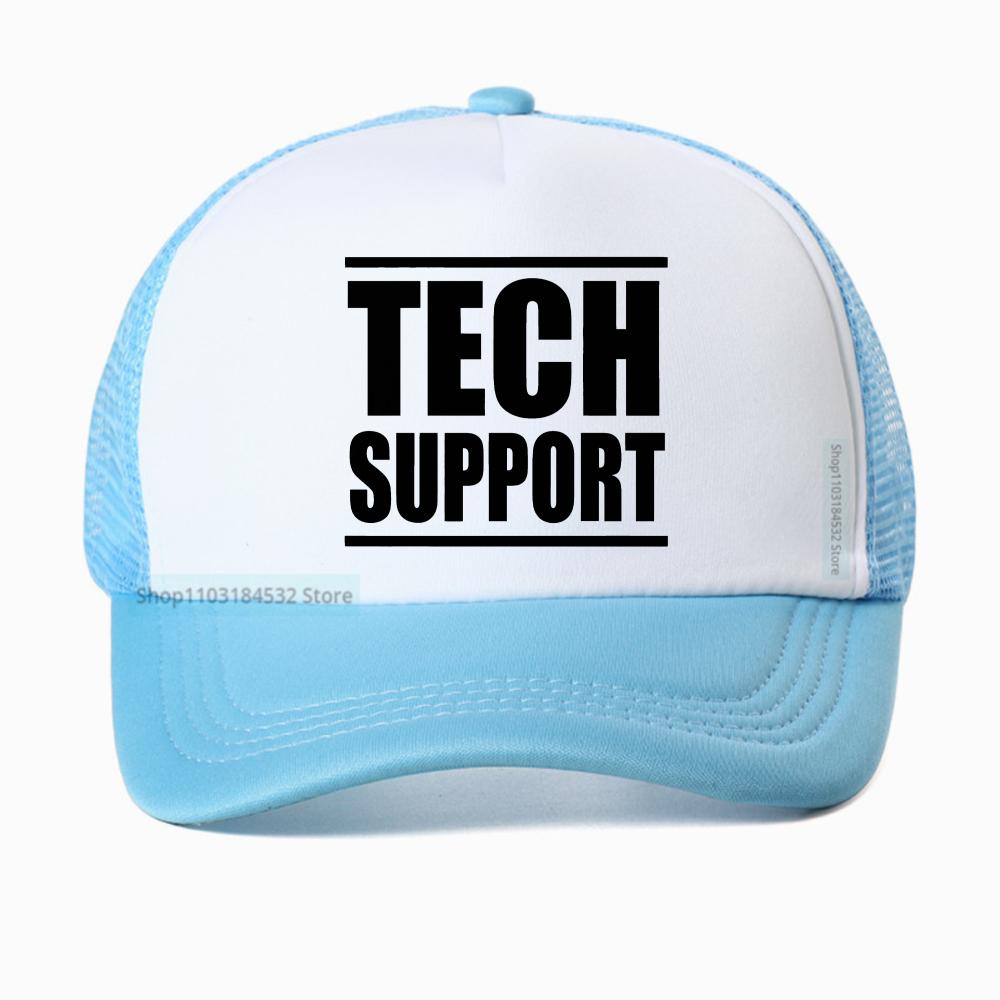 

Tech Support baseball cap Computer Nerd caps Geek IT Help Desk Programmer Engineer hat mesh trucker hat Breathable sun hats Adjustable