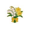 Zinc Alloy Brooch Pin, Enamel Paint Corrosion-Resistant Lapel Pin, Flower Bear Style Metal Badge with Stable Back-Buckle Pin for Clothes Hats