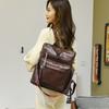 2024 New Women Backpack High Quality Leather Backpack Multifunction Shoulder Bags School Bags for Teenager Girls Bagpack Mochila