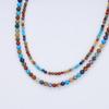 COAI 4mm Chakra Beads Rainbow Necklace for Women