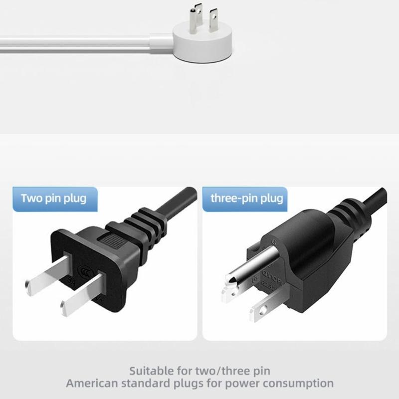 Flat Plugs Surge Protectors Power Strips 9Outlets 3USB/2 USB C Port Wall Mountable Design For Home Office Dorm Essential